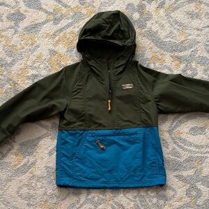 L.L. Bean Kids Nylon Jacket in Green and Blue